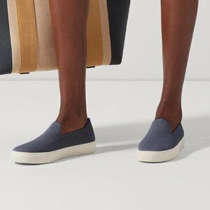 Rothy's The Original Slip On Sneaker Navy Blue Size 8